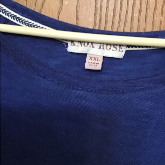 Knox Rose XXL blue top - gently used - Picture 2 of 4